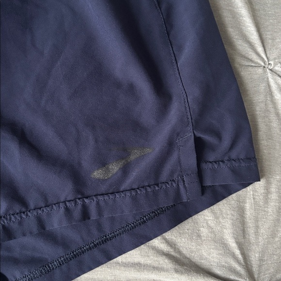 Brooks Men’s Running Shorts Navy Blue - Picture 3 of 7